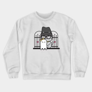 Ghost Adventure Cat Crewneck Sweatshirt